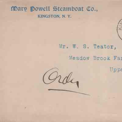 Envelope from Mary Powell Steamboat Co.