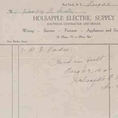 Holsapple Electric Supply Bill