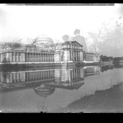 Museum Building - Double Exposure Columbia Museum Jackson Park, Chicago