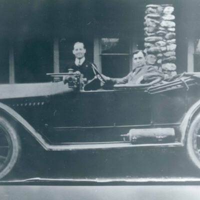 A. J Thomas in Runabout 1914