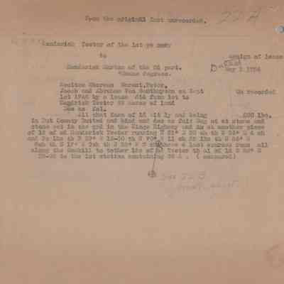 Lease, Henderick Teeter to Henderick Marten, May 1, 1756