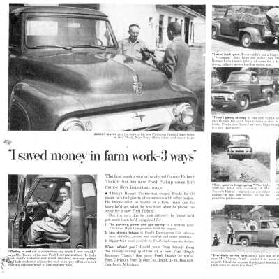 Robert Teator / Ford Truck Advertisement 1954