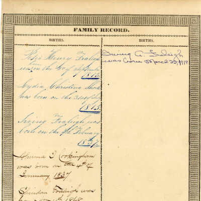Fraleigh family record
