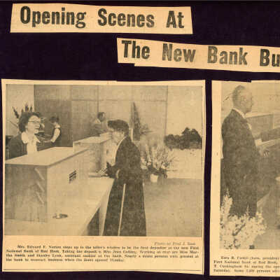 Opening Scenes At The New Bank Building