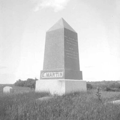 Edward Martin Monument, St. Johns Cemetery in Upper Red Hook