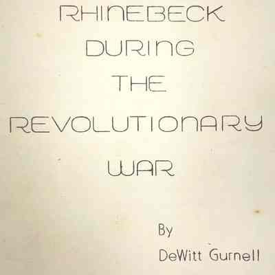 Rhinebeck During the Revolutionary War
