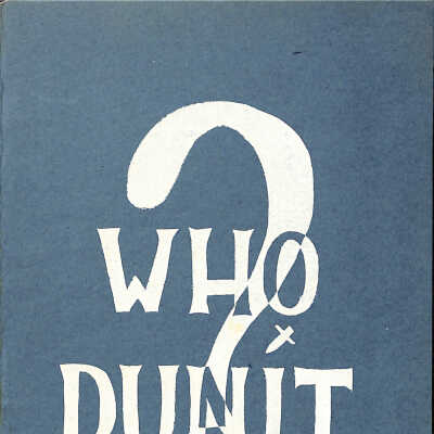 Who Dunit - School Play Program