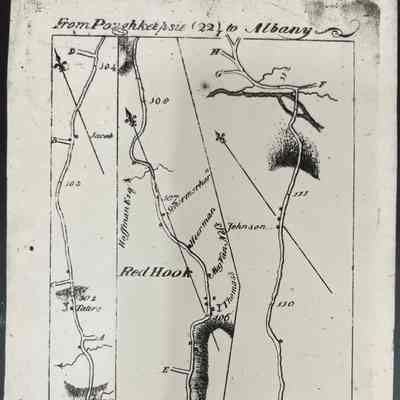 1789 Colles Survey of the Post Road from Poughkeepsie to Albany, 1789