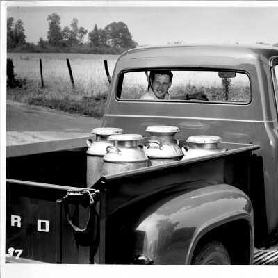 Moving Teator Dairy Milk in a New Ford Truck