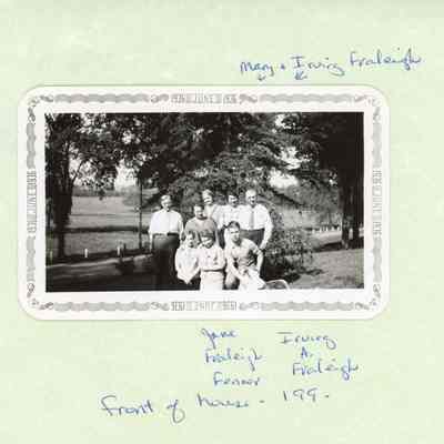 Family photo, Mary and Irving P. Fraleigh, Irving A. Fraleigh and Jane (Fraleigh) Fenner, 1936