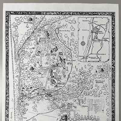 Ward Manor, illustrated map, date unknown
