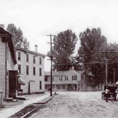 View looking west on East Market Street, early 20th century