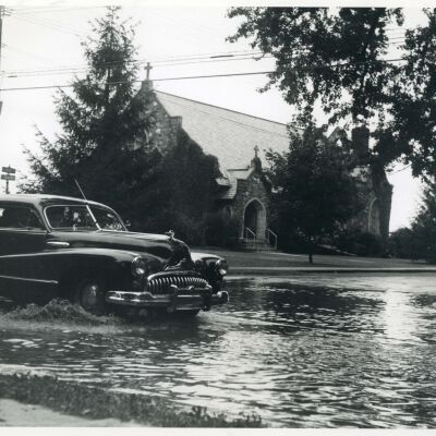 South Broadway flooded Sept. 1946