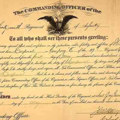 Winfield S. Stinson Military Appointment Letters
