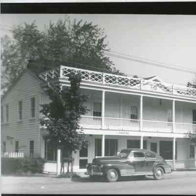 Red Hook Hotel with car in front, c. 1945