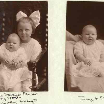 Portraits of Irving A. Fraleigh and Jane (Fraleigh) Fenner as children