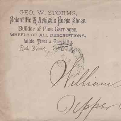 Geo. W. Storms, Invoice, 1898