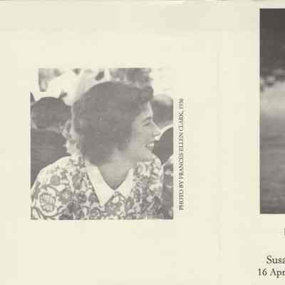 Susan Aldrich memorial card