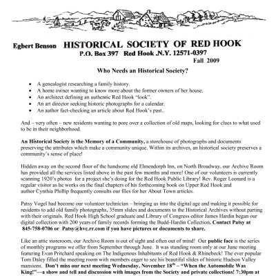 2009(4) Fall - EBHS Newsletter