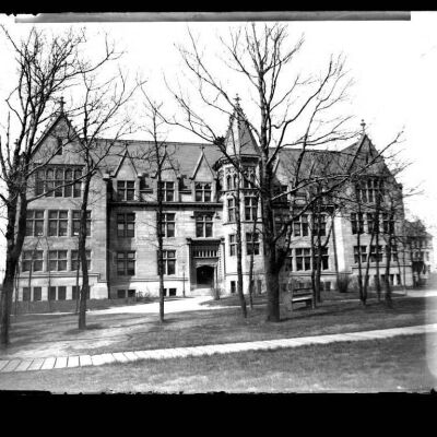 Large brick school (? Chicago)