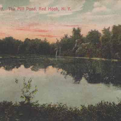 Postcard of The Mill Pond Red Hook, N.Y.