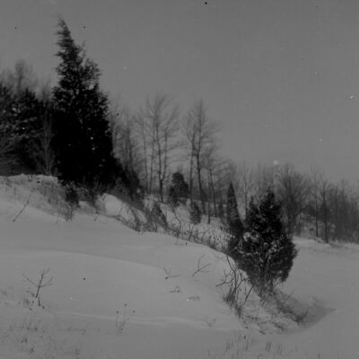 Winter hillside