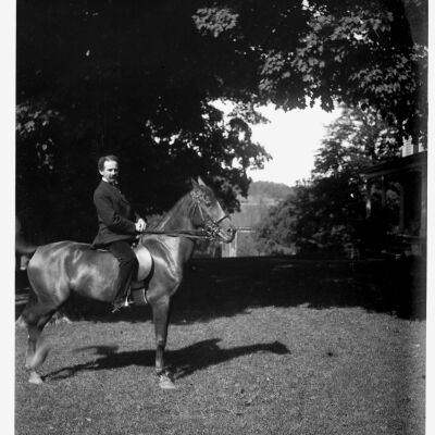 Man on horse - Alonzo Funk