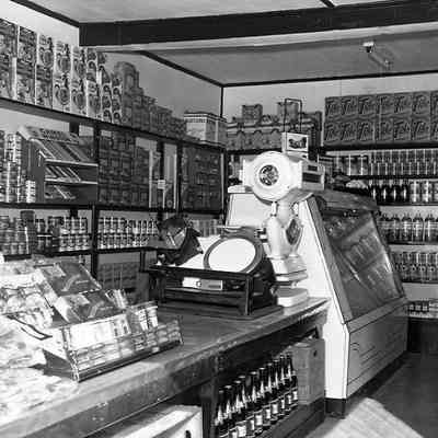 Dino's Deli & Grocery Store Interior, Tivoli, 1959
