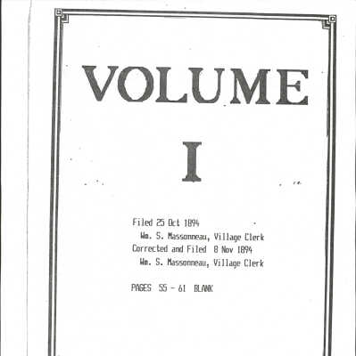 1894 Red Hook Village Tax Assessment