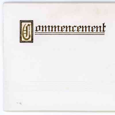 1932 RHHS Commencement Invitation