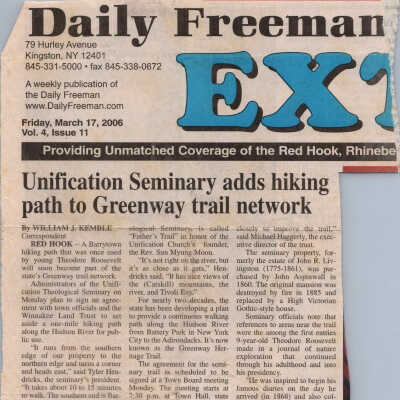 Greenway Path Article, 2006