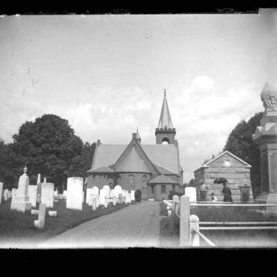 Lutheran cemetery & rear of church