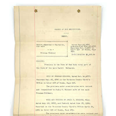 Property Abstract 1909