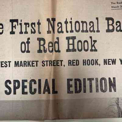 Clippings related to opening of First National Bank, 1960