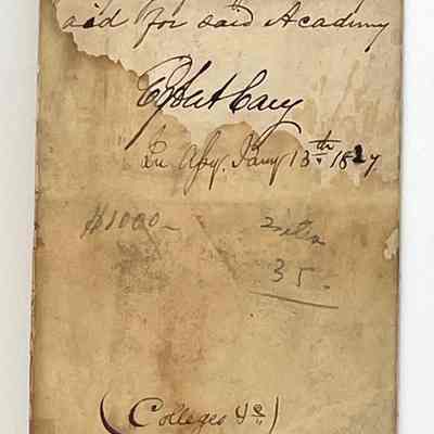 1824 Red Hook Academy Documents