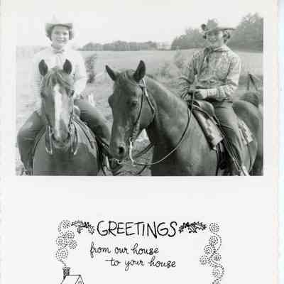 Holiday cards from Irving A. Fraleigh family
