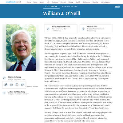 Bill O'Neill Obituary