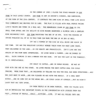 Woody Klose tribute, click for entire PDF