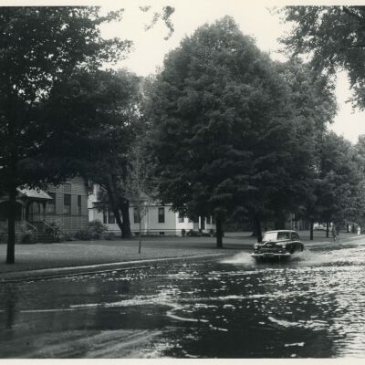 South Broadway flooded, Sept. 1946