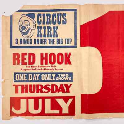 Circus Kirk poster, Red Hook Jaycees