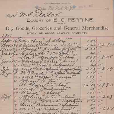 Receipt from E. C. Perrine, 1902