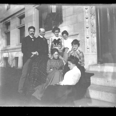 Group of 7 on steps