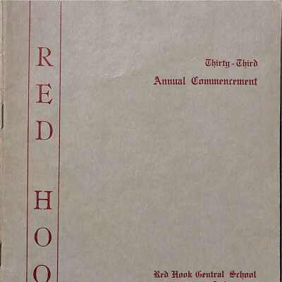 Commencement for Red Hook High School, 1939