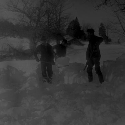 Shoveling snow