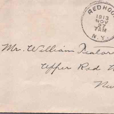 Envelope addressed to Wm. S. Teator, 1913