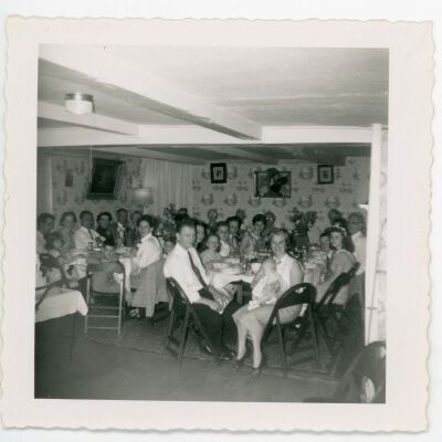 Dinner group at Elmendorph Inn