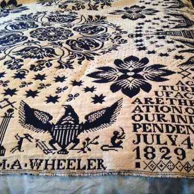 Coverlet made by M. A. Wheeler, 1829