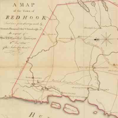 1815 Cox Map of the Town of Red Hook