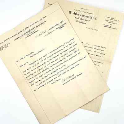 John A. Fraleigh Business Letters