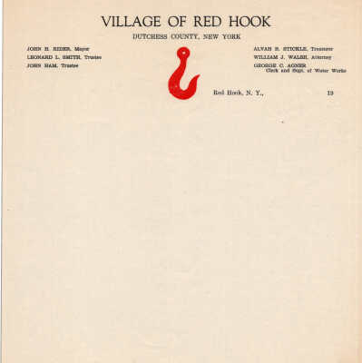 Village of Red Hook Stationary
